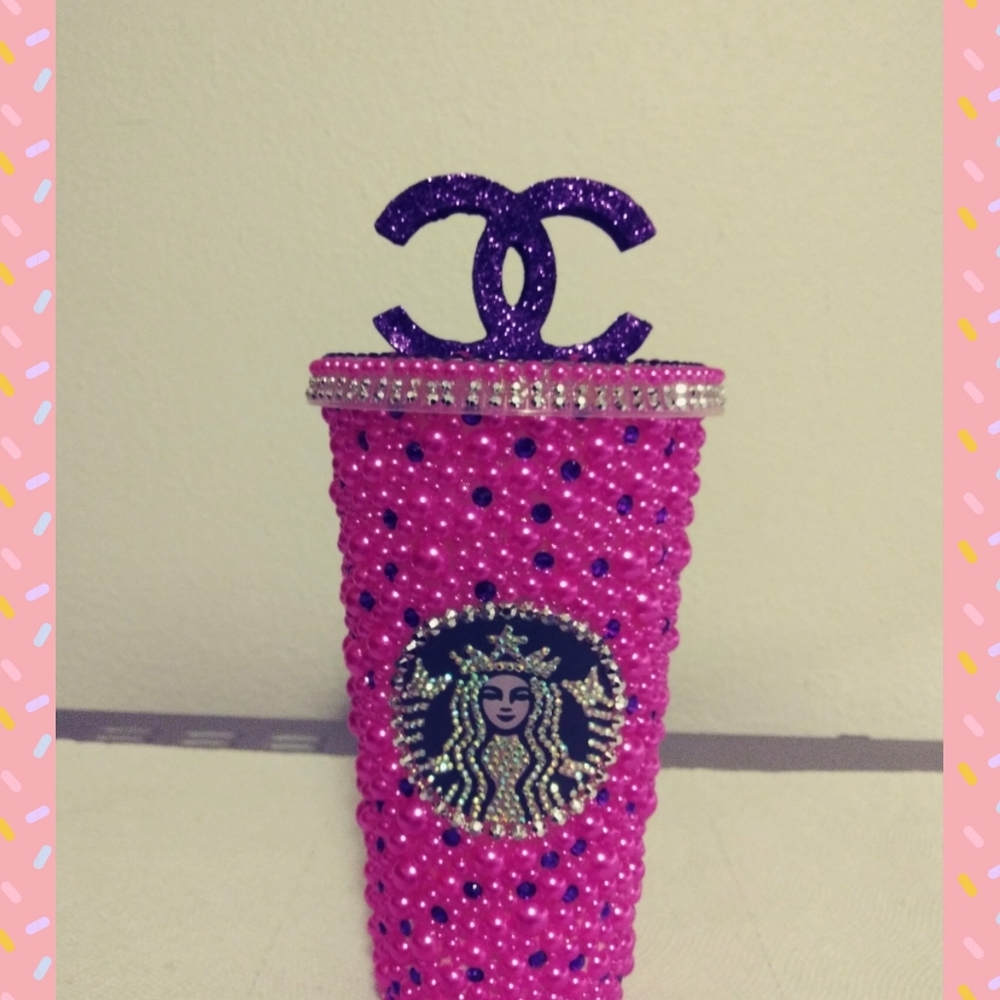 I bling out and sell star bucks tumblers and straw toppers